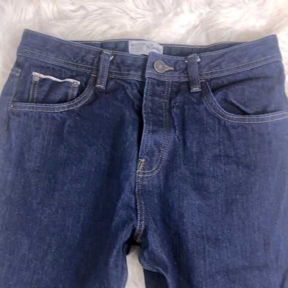 The Stronghold Relaxed Tapered Button Fly Dark Wash Jeans Size 32x30 - Picture 3 of 10